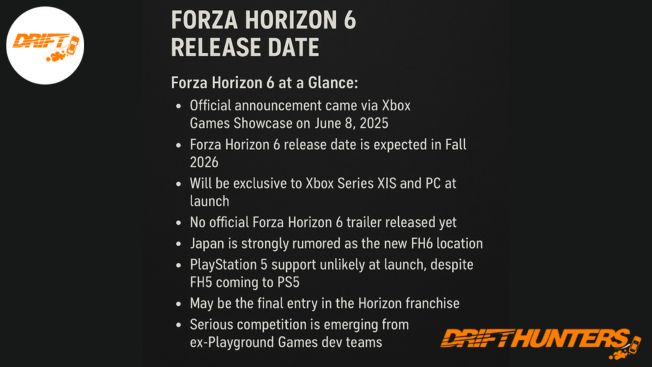 Forza Horizon 6 Release Date Confirmed: 7 Thrilling Details You Need